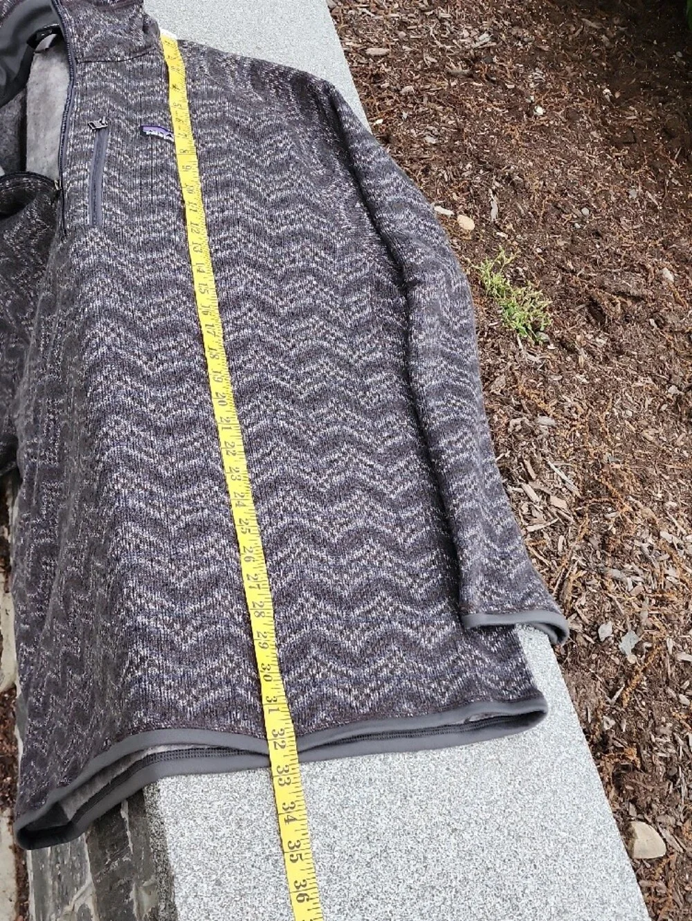 Patagonia Men’s Better Sweater Heathered Gray 1/4-Zip Size 3XL